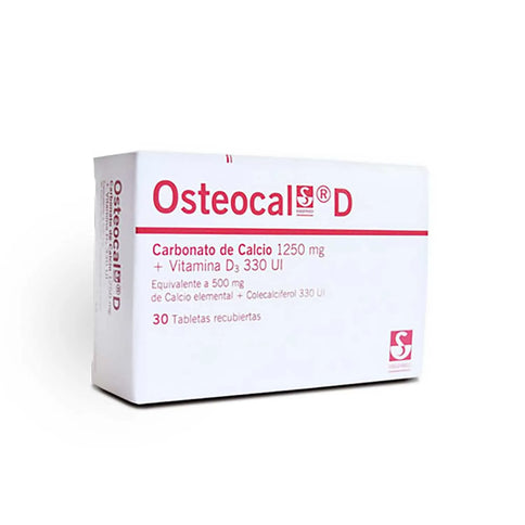 Osteocal D 1250Mg/330Ui 30 Tabletas