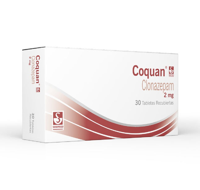 Coquan Clonazepam 2 Mg 30 Tabletas