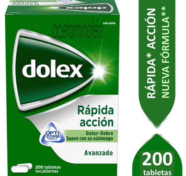 Dolex Rapida Accion Avanz 500 Mg 200 Tbs