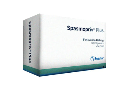 Spasmopriv Plus 200 Mg 30 Capsulas