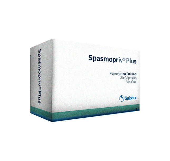 Spasmopriv Plus 200 Mg 30 Capsulas