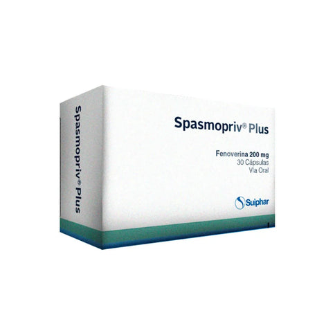 Spasmopriv Plus 200 Mg 30 Capsulas