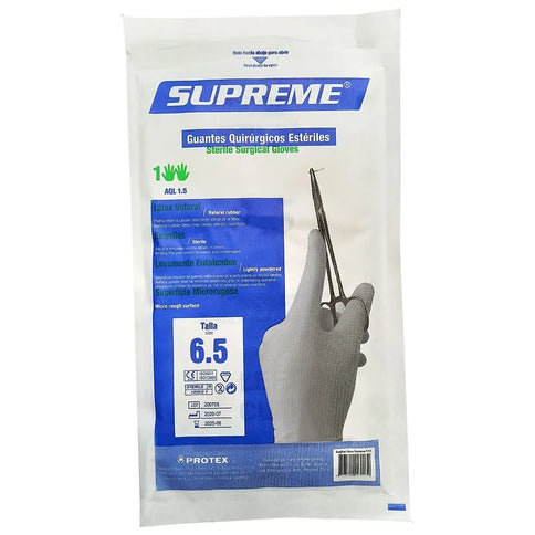 Guantes Quirurgicos Esteril Suprem Talla 6.5