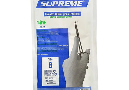 Guantes Quirurgicos Esteril Supreme T 8