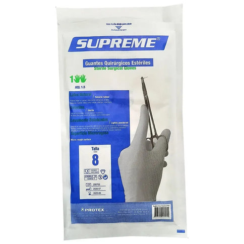 Guantes Quirurgicos Esteril Supreme T 8