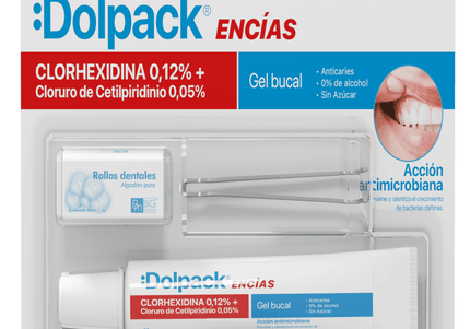 Gel Bucal Dolpack Encías Clorhexidina 30G + Pinzas + Algodón