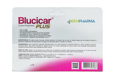 Crema Protectora Blucicar Plus 60 Grs