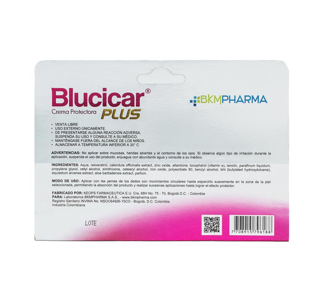 Crema Protectora Blucicar Plus 60 Grs