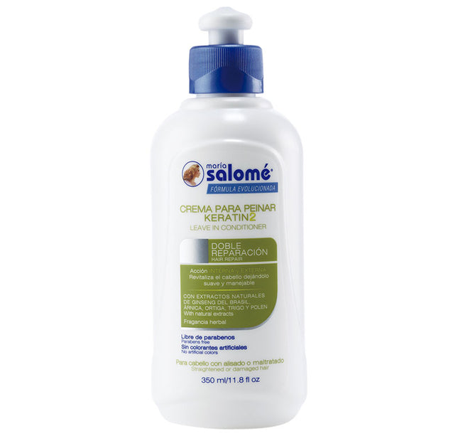 Crema Peinar Maria Salome Keratin 2 Sin Sal 350 Ml