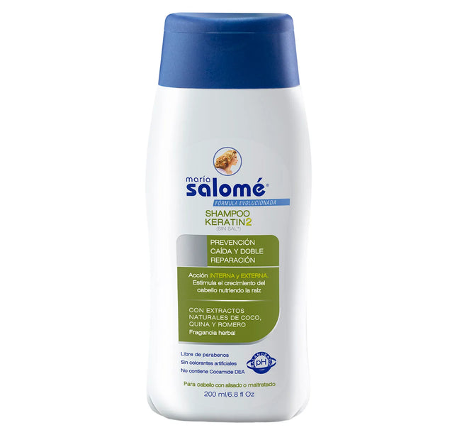 Shampoo Maria Salome Keratina 2 Sin Sal 200Ml