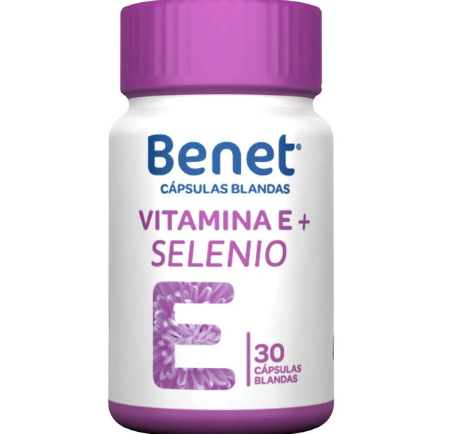 Benet Vitamina E+Selenio 30 Capsulas Blandas