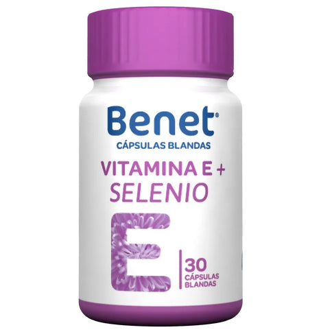 Benet Vitamina E+Selenio 30 Capsulas Blandas