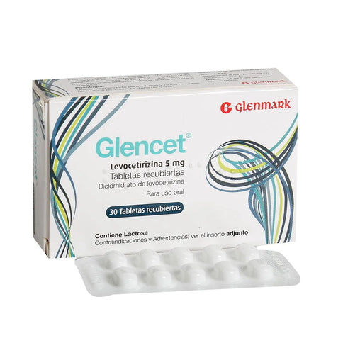 Glencet 5 Mg 30 Tabletas