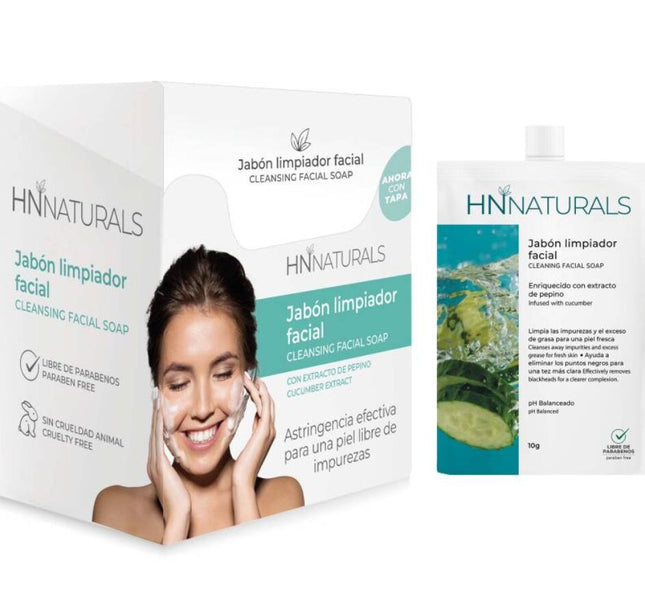 Jabon Limpiador Facial 12 Sobres Natural