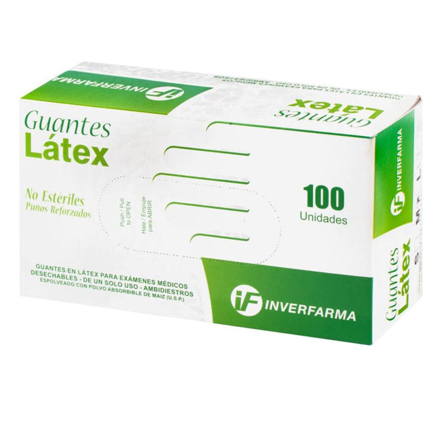 Guante Latex G.V. Talla S 100 Und Inverfarma