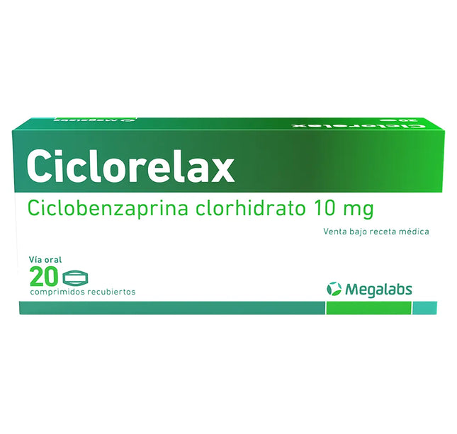 Ciclorelax 10 Mg 20 Comprimidos