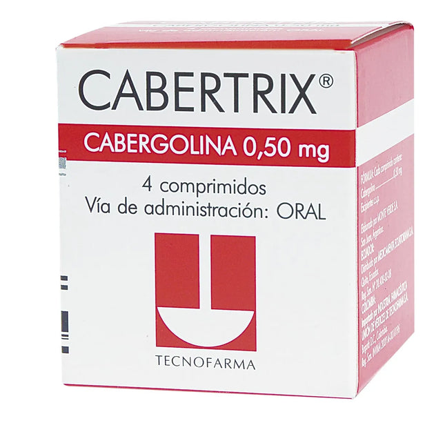 Cabertrix 0.5 Mg 4 Tabletas