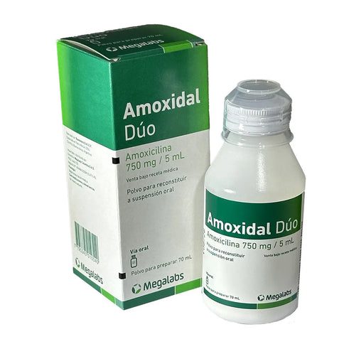 Amoxidal Duo 750 Mg Suspension 70 Ml