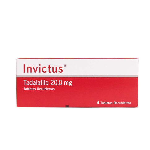 Invictus 20 Mg 4 Tbs Recubiertas