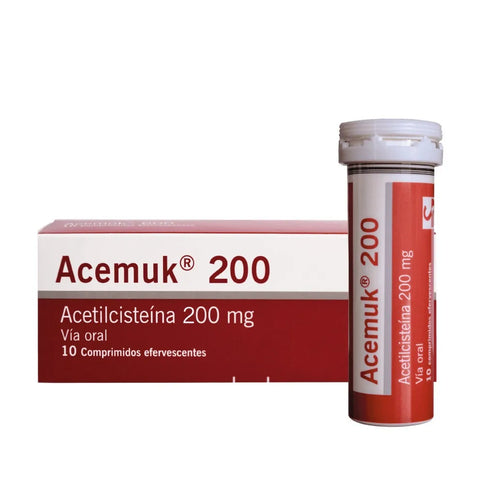 Acemuk 200 Mg 10 Tableta Efervecentes
