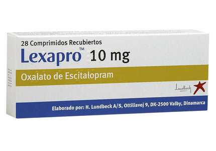 Lexapro 10 Mg 28 Tabletas