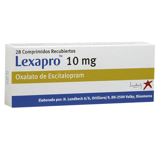 Lexapro 10 Mg 28 Tabletas