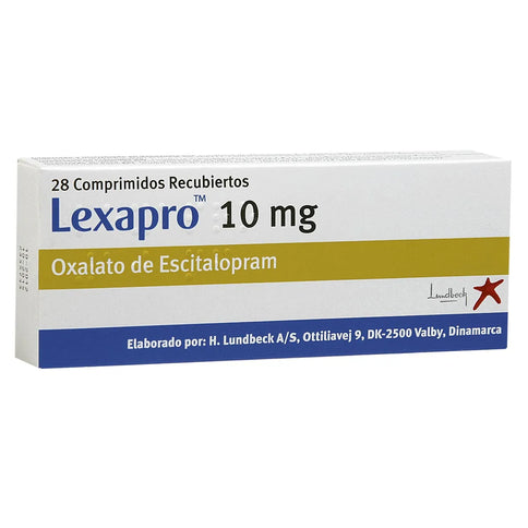 Lexapro 10 Mg 28 Tabletas