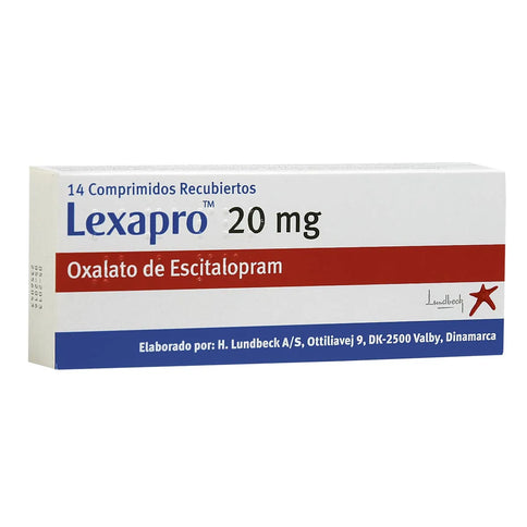 Lexapro 20 Mg 28 Tabletas