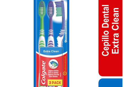 3 Cepillo Colgate Extra Clean