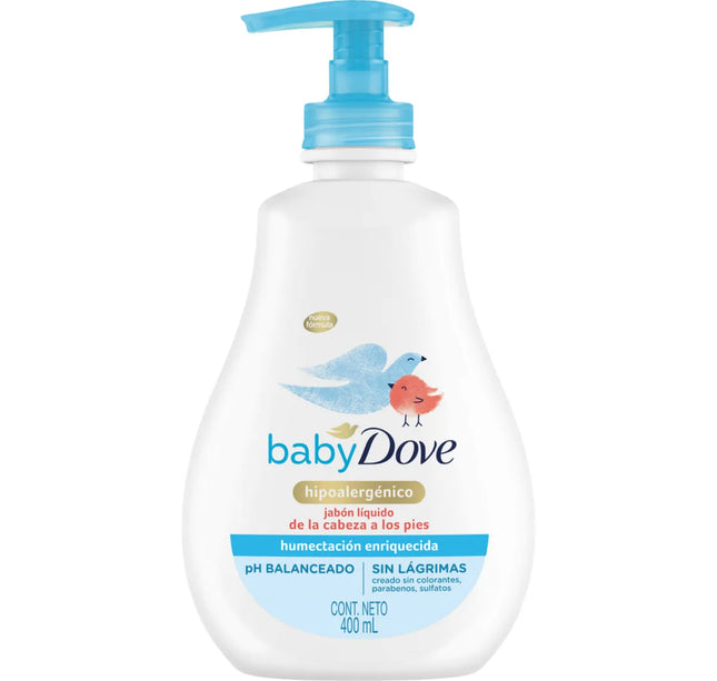 2 Jabones Dove Baby Enr 400Ml