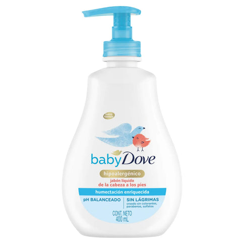 2 Jabones Dove Baby Enr 400Ml