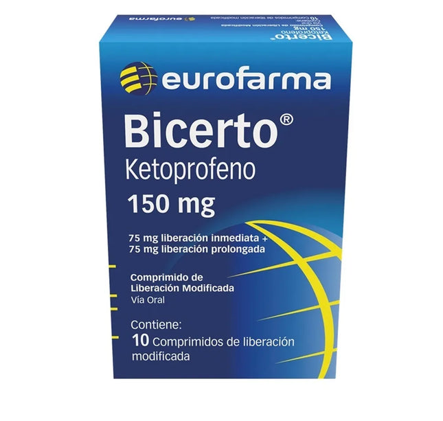Bicerto (Ketoprofeno) 150 Mg Pvdc 10 Tbs