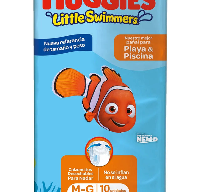 Pañales Bano Huggies Little Swimmers M-G 10 Und