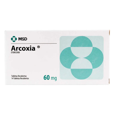Arcoxia 60 Mg 14 Tabletas(3%+)
