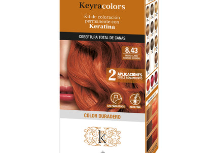 Tinte Keyra Colors 8.43 Rubio Claro Cobrizo Tb