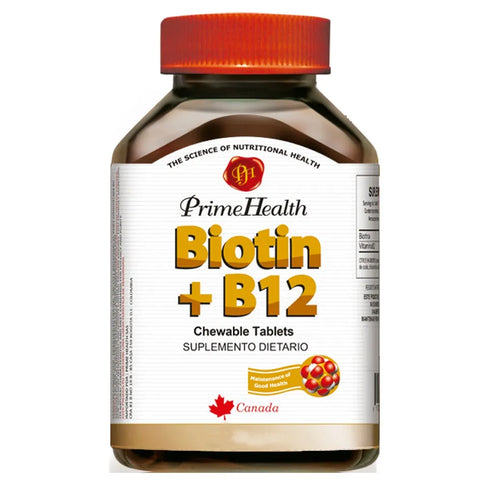 B12+Biotina Masticable 60 Tabletas