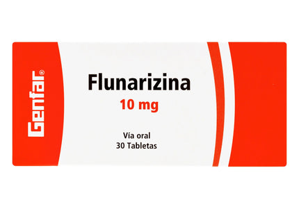 Flunarizina 10 Mg 30 Tabletas Gf