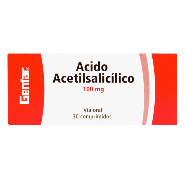 Acido Acetilsalicilico 100 Mg 30 Tbs Gf