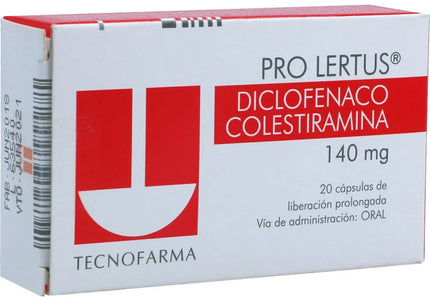 Prolertus 140 Mg 20 Capsulas