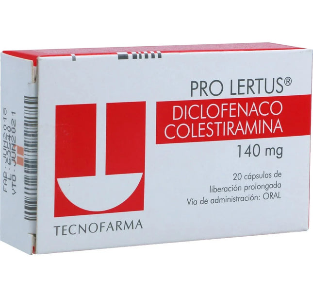 Prolertus 140 Mg 20 Capsulas