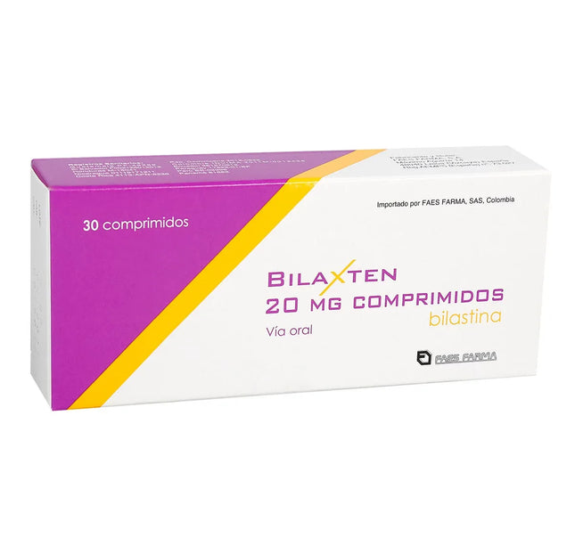 Bilaxten 20 Mg 30 Comprimido
