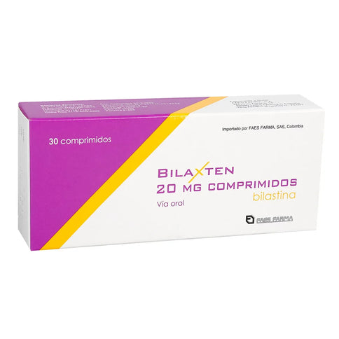 Bilaxten 20 Mg 30 Comprimido
