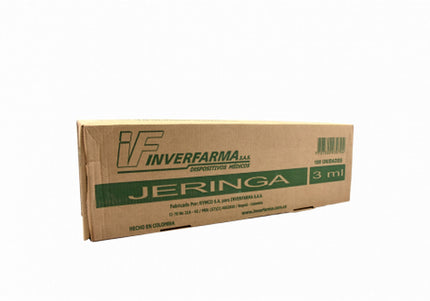 Jeringa 3P 3Ml 21X1.1/2 100 Und Inverfarma