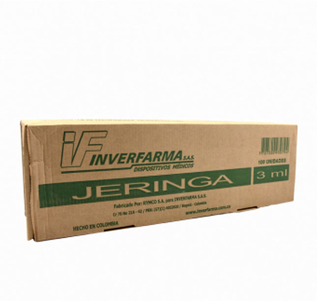Jeringa 3P 3Ml 21X1.1/2 100 Und Inverfarma