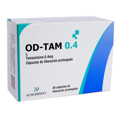 Od-Tam 0.4 (Tamsulosina) Liberación Prolongada 30 Capsulas