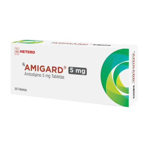 Amigard 5 Mg 30 Tabletas