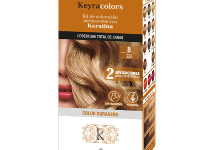 Tinte Keyra Kit 8 Rubio Claro