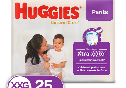 Pañales Huggies Natural Care Etapa 5 Xxg 25 Unds