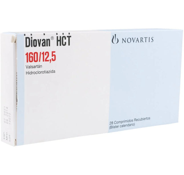 Diovan Hct 160 mg 12.5 Mg 28 Tbs