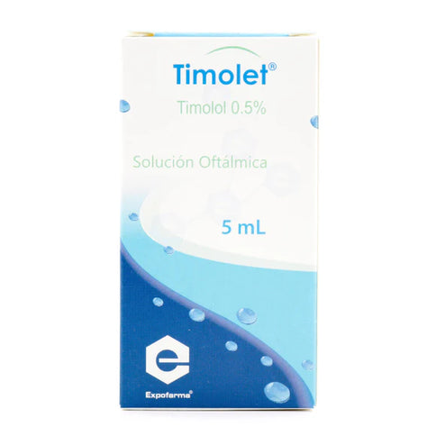 Timolol Maleato 0.5% Gotas Oftálmica 5 Ml Expofarma